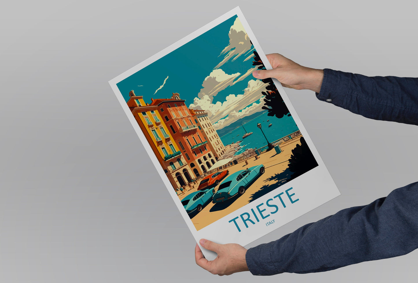 Trieste Travel Print Wall Art Trieste Wall Hanging Home Décor Trieste Gift Art Lovers Italy Art Lover Gift Trieste Print Trieste Italy Art