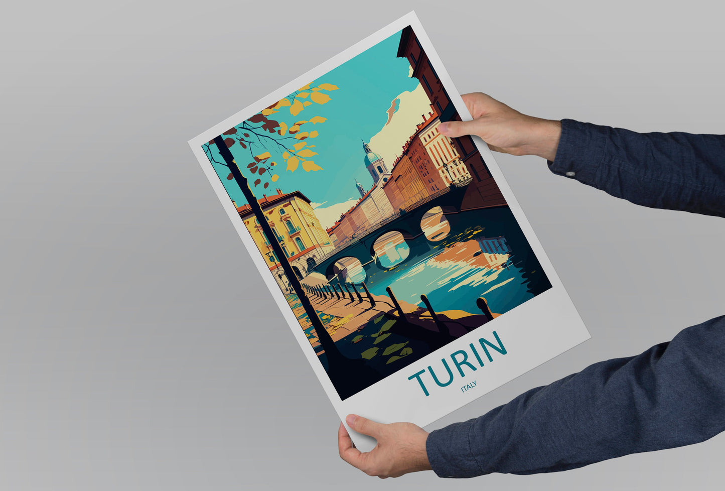 Turin Travel Print Wall Art Turin Wall Hanging Home Décor Turin Gift Art Lovers Italy Art Lover Gift Turin Print Turin Italy Art