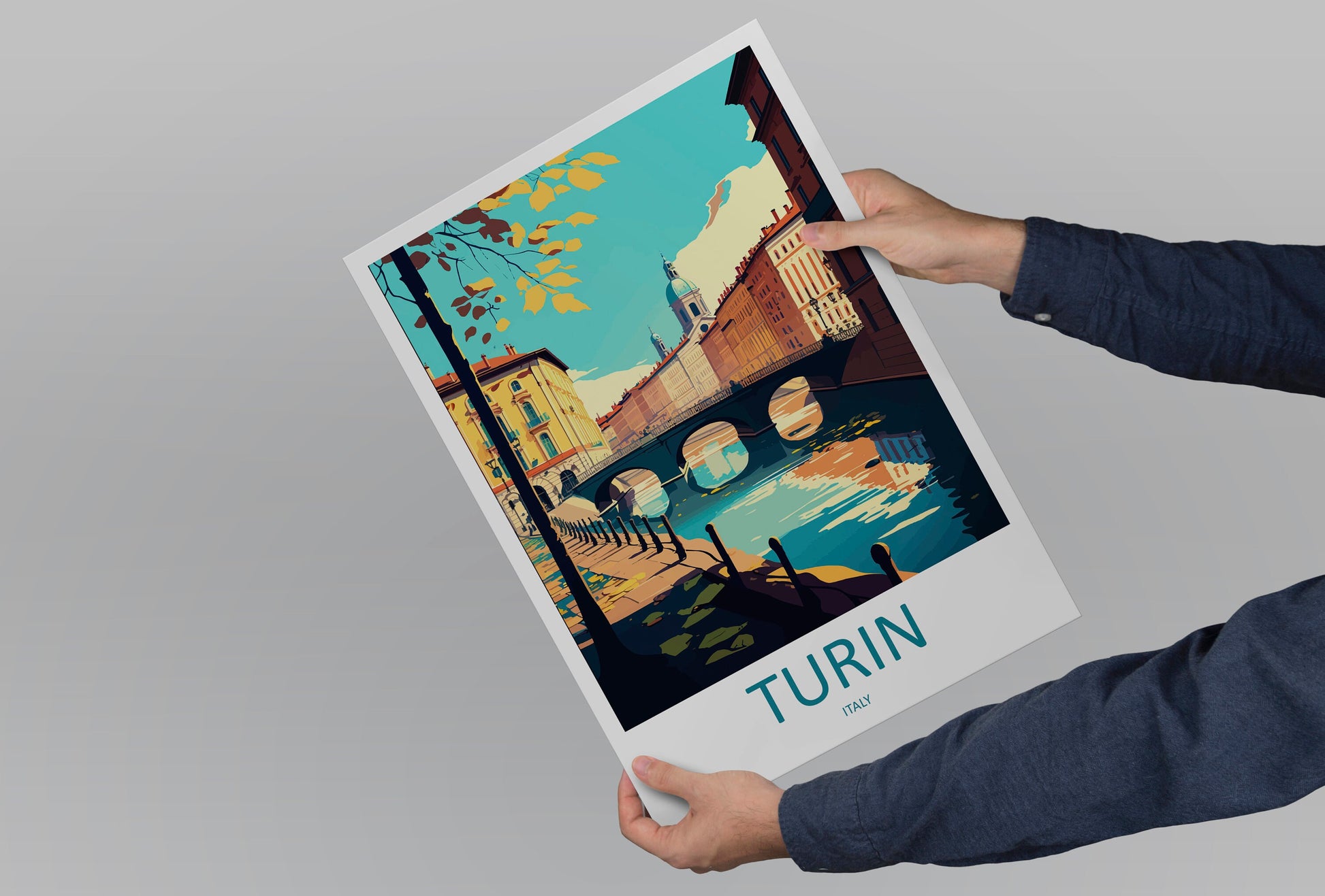 Turin Travel Print Wall Art Turin Wall Hanging Home Décor Turin Gift Art Lovers Italy Art Lover Gift Turin Print Turin Italy Art
