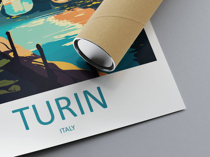 Turin Travel Print Wall Art Turin Wall Hanging Home Décor Turin Gift Art Lovers Italy Art Lover Gift Turin Print Turin Italy Art