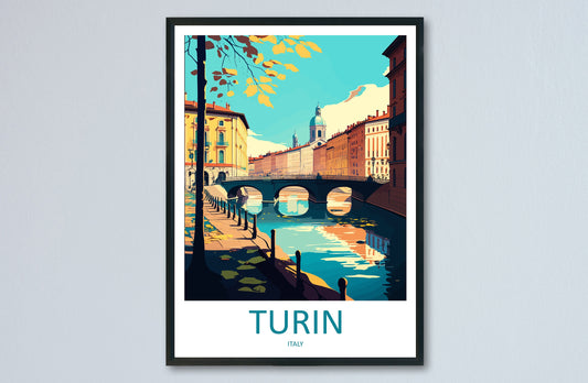 Turin Travel Print Wall Art Turin Wall Hanging Home Décor Turin Gift Art Lovers Italy Art Lover Gift Turin Print Turin Italy Art