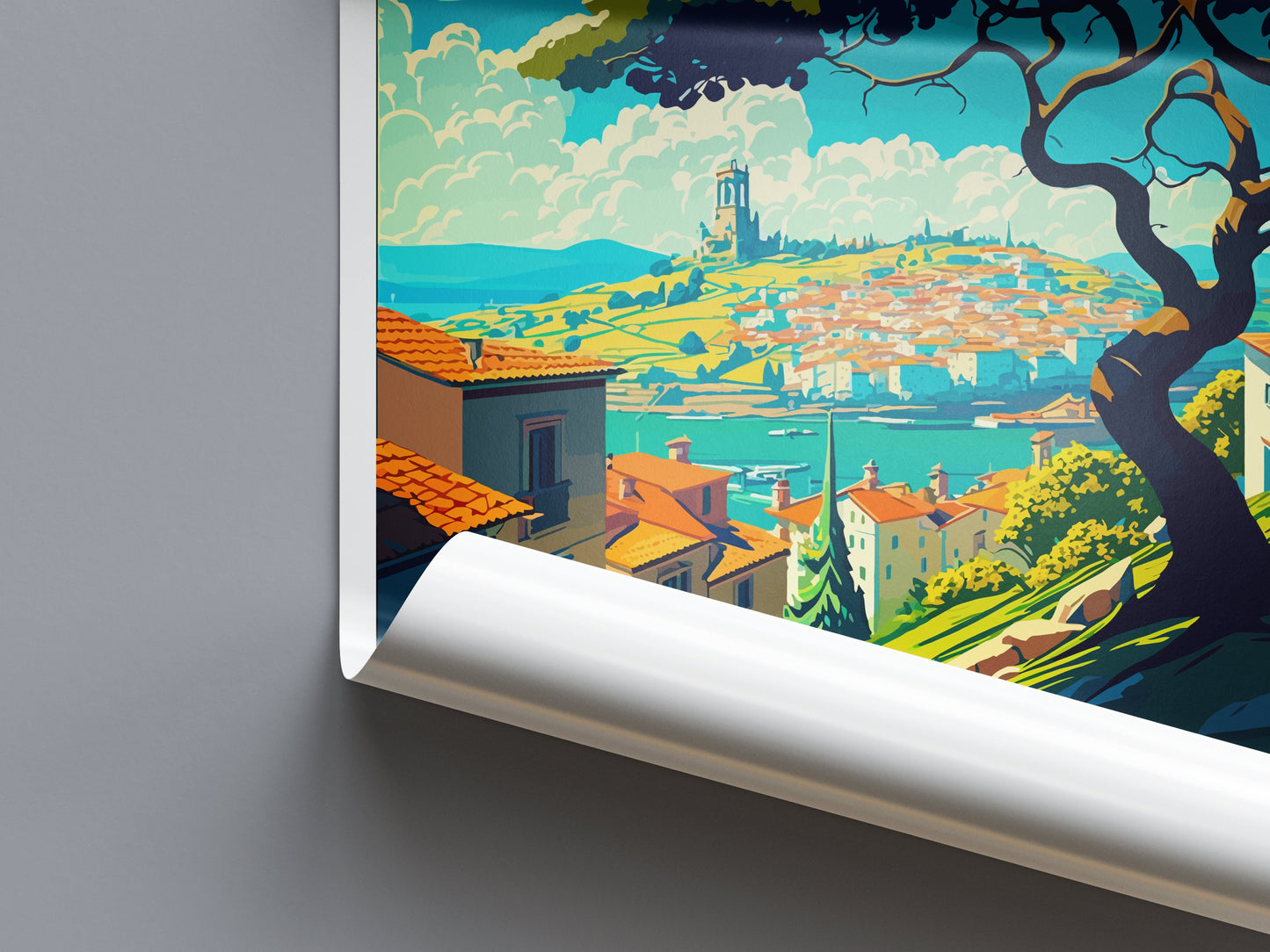 Viana Travel Print Wall Art Viana Wall Hanging Home Décor Viana Gift Art Lovers Italy Art Lover Gift Viana Print Viana Italy Art Poster
