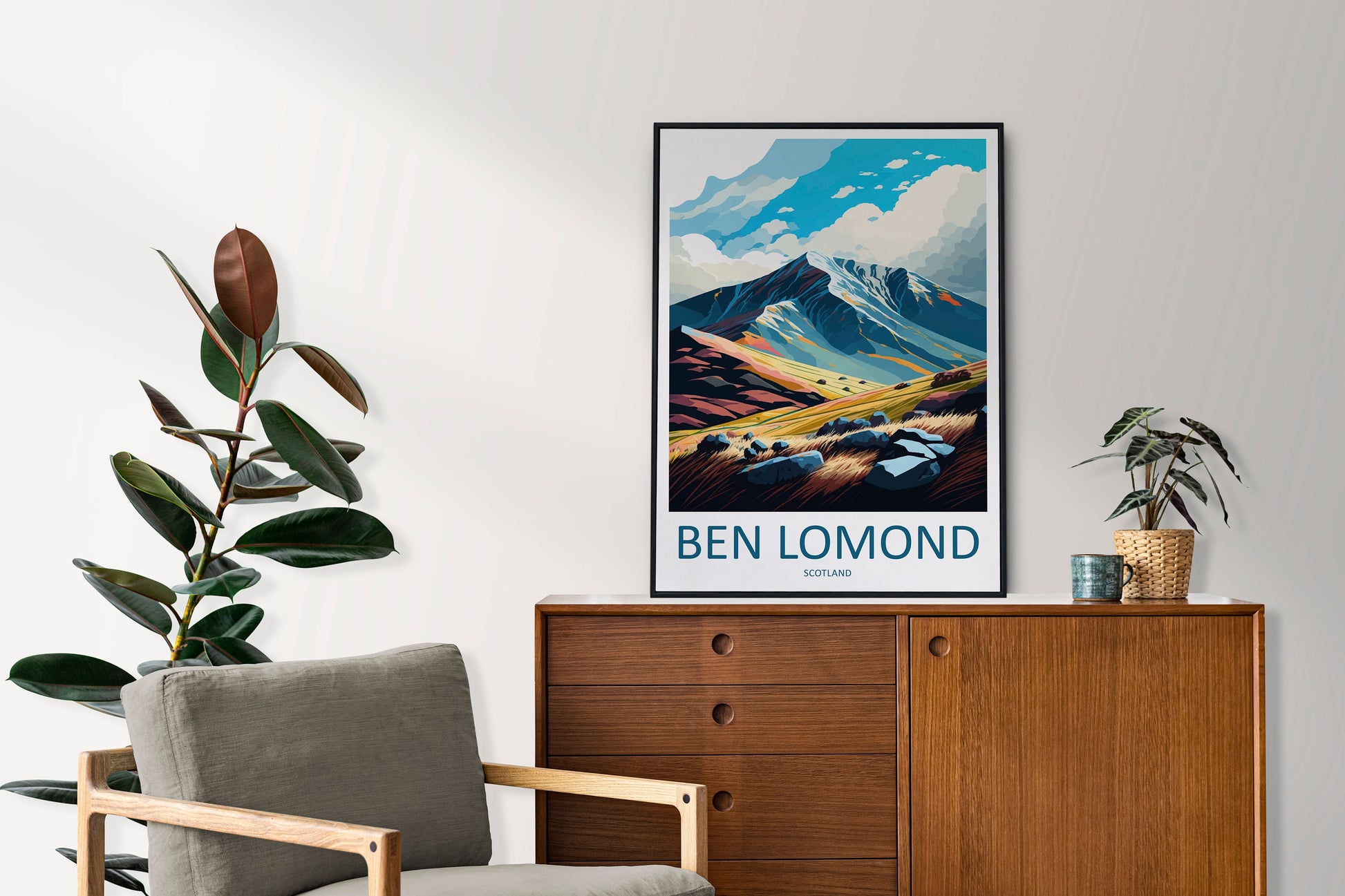 Ben Lomond Travel Print Wall Art Ben Lomond Wall Hanging Home Décor Ben Lomond Gift Art Lovers Scotland Art Lover Gift Ben Lomond Artwork
