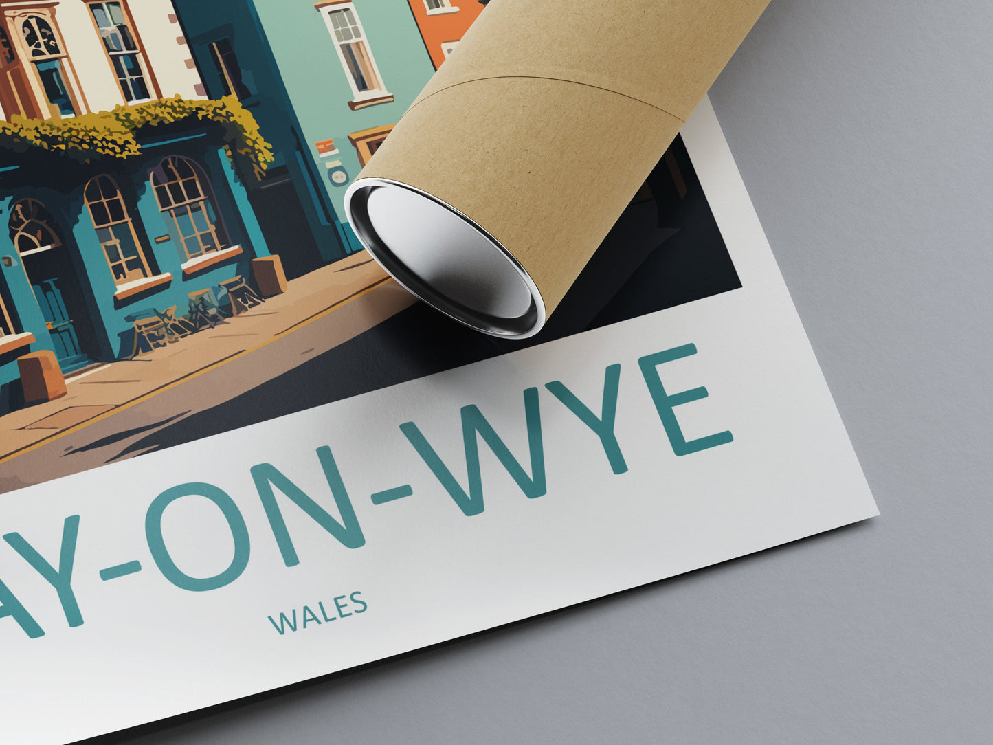 Hay-On-Wye Travel Print Wall Art Hay-On-Wye Wall Hanging Home Décor Hay-On-Wye Gift Art Lovers Welsh Art Lover Gift Hay-On-Wye Travel Gift