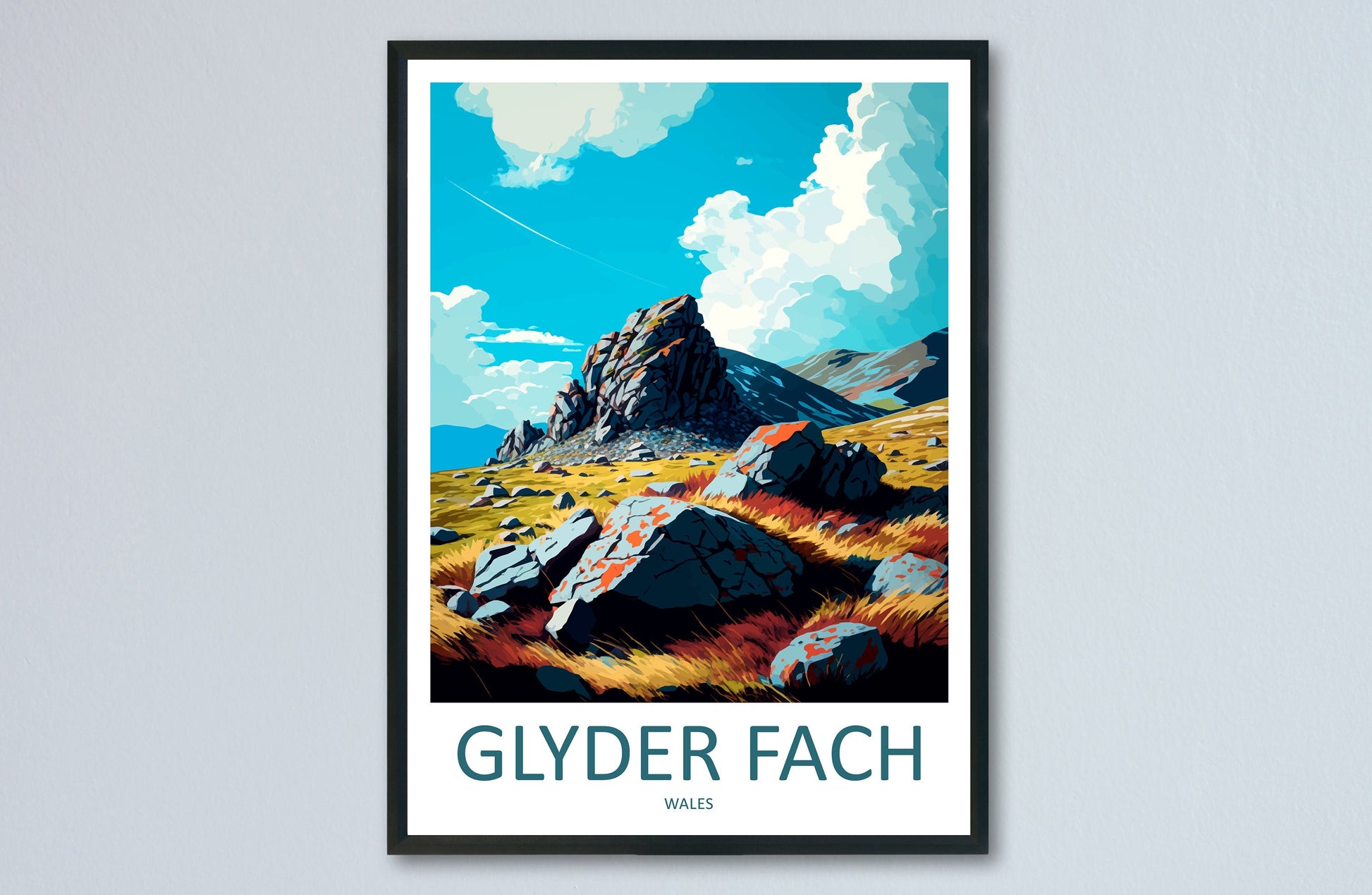 Glyder Fach Travel Print Wall Art Glyder Fach Wall Hanging Home Décor Glyder Fach Gift Art Lovers Welsh Art Lover Gift Glyder Fach Travel