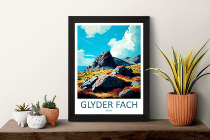 Glyder Fach Travel Print Wall Art Glyder Fach Wall Hanging Home Décor Glyder Fach Gift Art Lovers Welsh Art Lover Gift Glyder Fach Travel