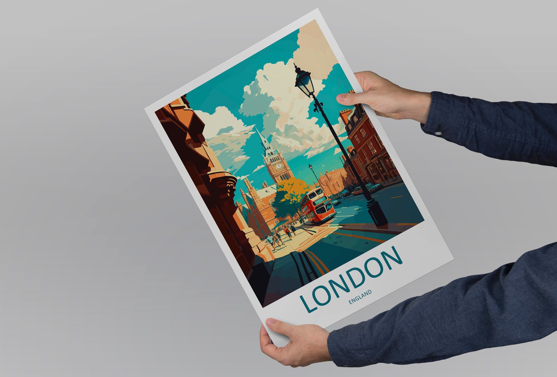 London Travel Print Wall Art London Wall Hanging Home Décor London Gift Art Lovers England Art Lover Gift London Travel Gift