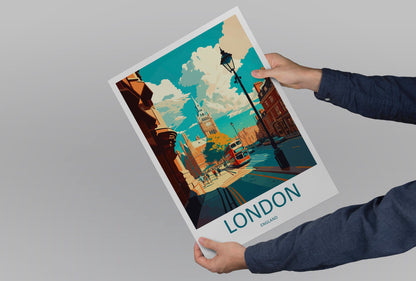 London Travel Print Wall Art London Wall Hanging Home Décor London Gift Art Lovers England Art Lover Gift London Travel Gift