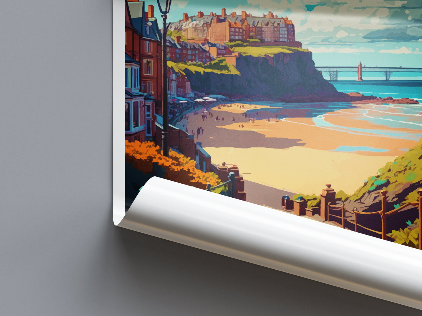 Scarborough Travel Print Wall Art Scarborough Wall Hanging Home Décor Scarborough Gift Art Lovers England Art Lover Gift Scarborough