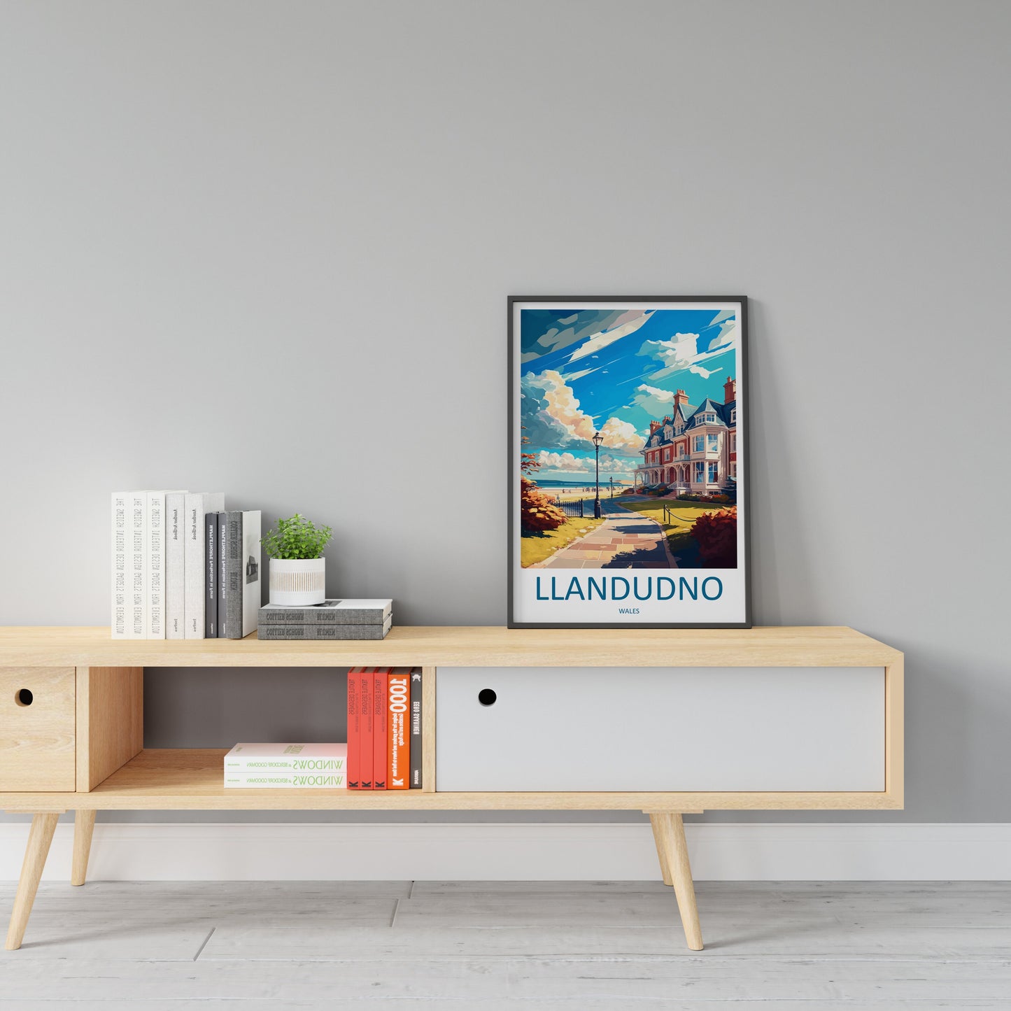 Llandudno Travel Print Wall Art Llandudno Wall Hanging Home Décor Llandudno Gift Art Lovers Welsh Art Lover Gift Llandudno Travel Decor
