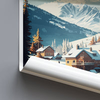 Courchevel Travel Print Wall Art Courchevel Wall Hanging Home Décor Courchevel Gift Art Lovers Ski Art Lover Gift Courchevel Print Skiing