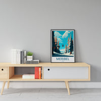 Meribel Travel Print Wall Art Meribel Wall Hanging Home Décor Meribel Gift Art Lovers Ski Art Lover Gift Meribel Print Skiing Wall Decor
