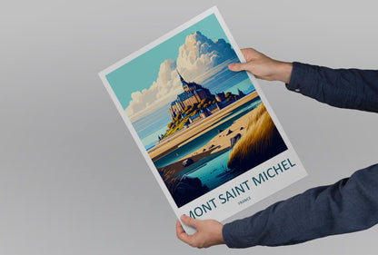 Mont Saint Michel Travel Print Wall Art Mont Saint Michel Wall Hanging Home Décor Mont Saint Michel Gift Art Lovers France Art Lover Gift