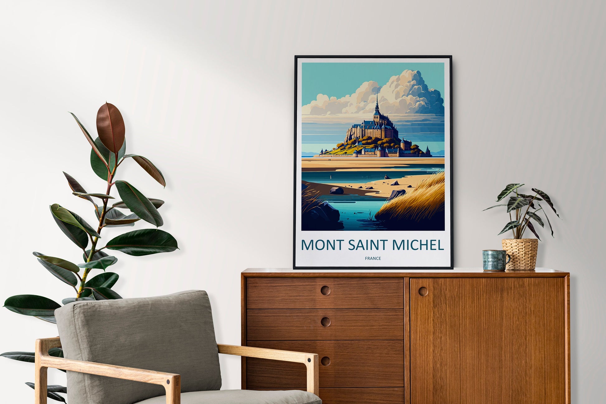Mont Saint Michel Travel Print Wall Art Mont Saint Michel Wall Hanging Home Décor Mont Saint Michel Gift Art Lovers France Art Lover Gift