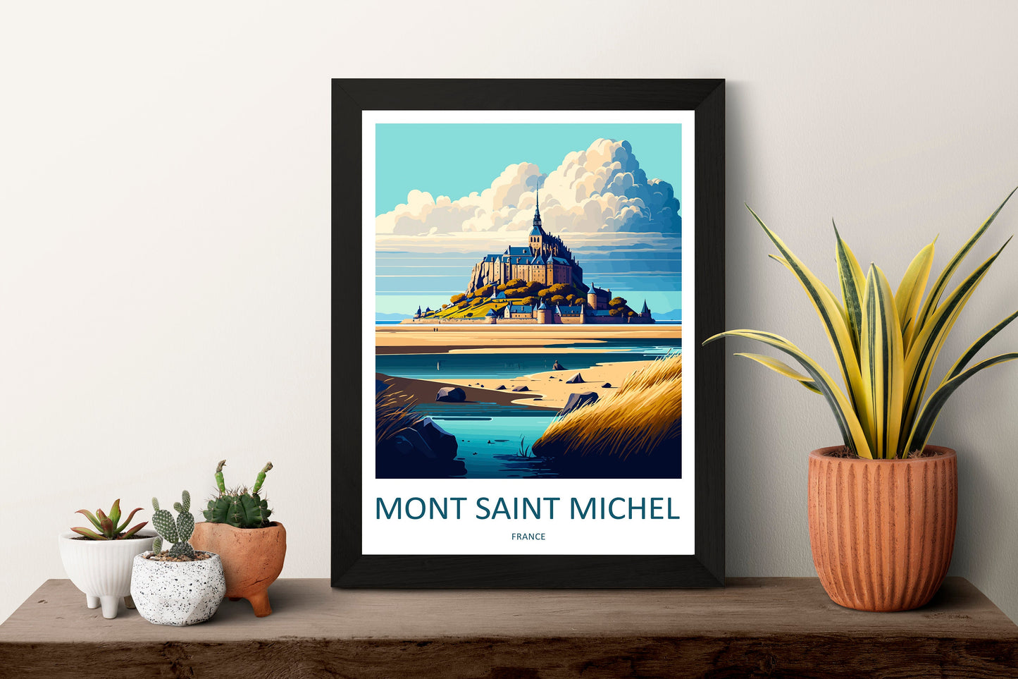 Mont Saint Michel Travel Print Wall Art Mont Saint Michel Wall Hanging Home Décor Mont Saint Michel Gift Art Lovers France Art Lover Gift