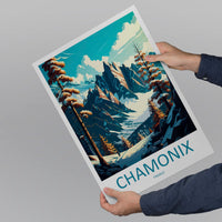 Chamonix Travel Print Wall Art Chamonix Wall Hanging Home Décor Chamonix Gift Art Lovers Ski Art Lover Gift Chamonix Print Skiing Artwork