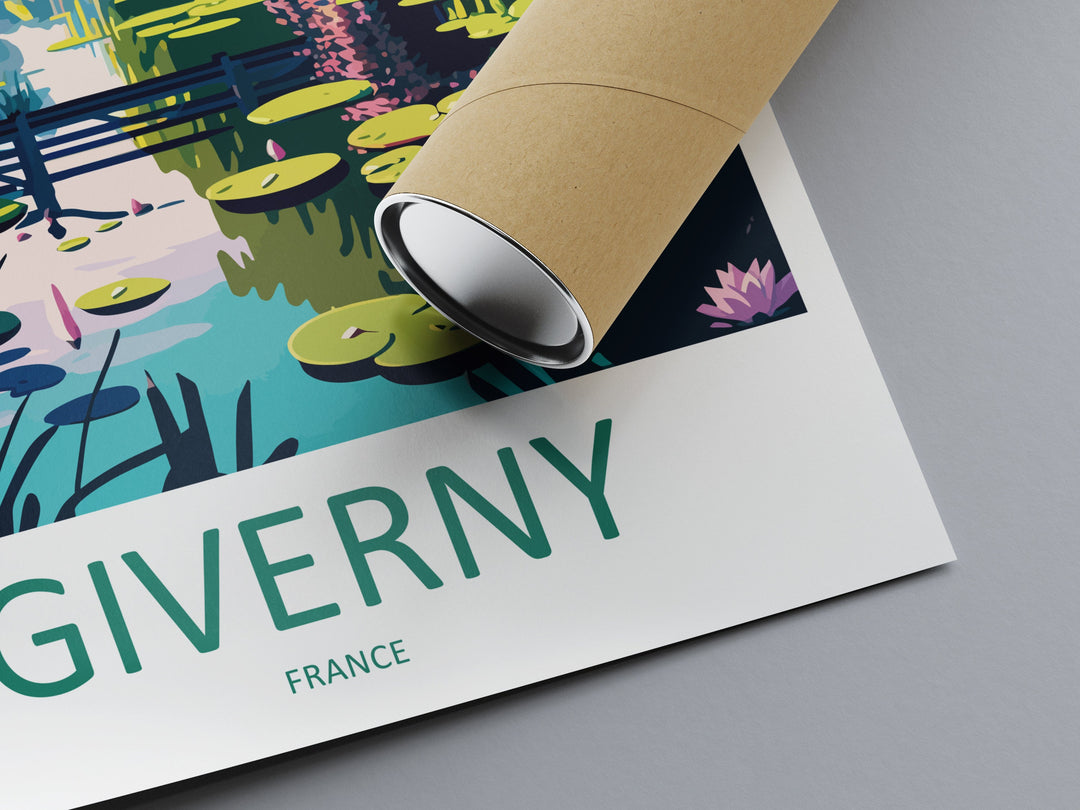 Giverny Travel Print Wall Art Giverny Wall Hanging Home Décor Giverny Gift Art Lovers France Art Lover Gift Giverny Print France Artwork
