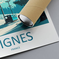 Tignes Travel Print Wall Art Tignes Wall Hanging Home Décor Tignes Gift Art Lovers Ski Art Lover Gift Tignes Print Skiing Tignes Ski Art