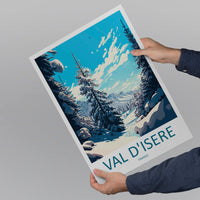 Val d'isere Travel Print Wall Art Val d'isere Wall Hanging Home Décor Val d'isere Gift Art Lovers Ski Art Lover Gift Val d'isere Print Ski