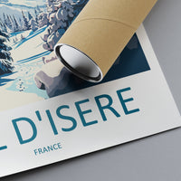 Val d'isere Travel Print Wall Art Val d'isere Wall Hanging Home Décor Val d'isere Gift Art Lovers Ski Art Lover Gift Val d'isere Print Ski