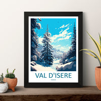 Val d'isere Travel Print Wall Art Val d'isere Wall Hanging Home Décor Val d'isere Gift Art Lovers Ski Art Lover Gift Val d'isere Print Ski