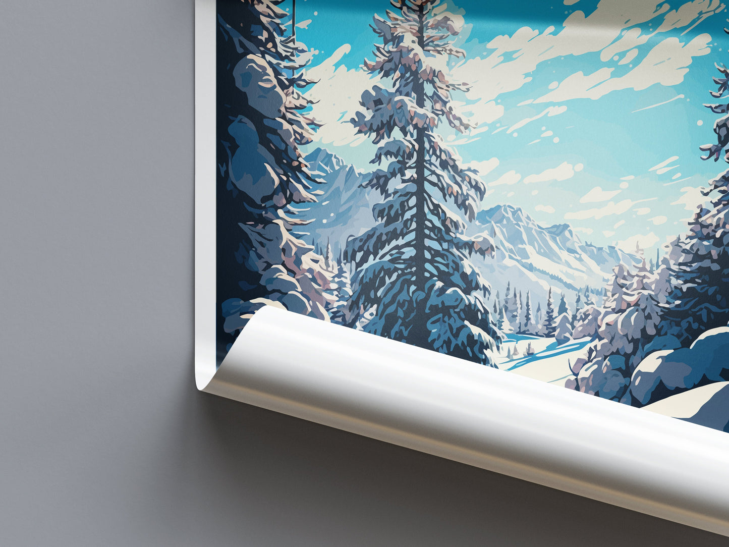 Val d'isere Travel Print Wall Art Val d'isere Wall Hanging Home Décor Val d'isere Gift Art Lovers Ski Art Lover Gift Val d'isere Print Ski