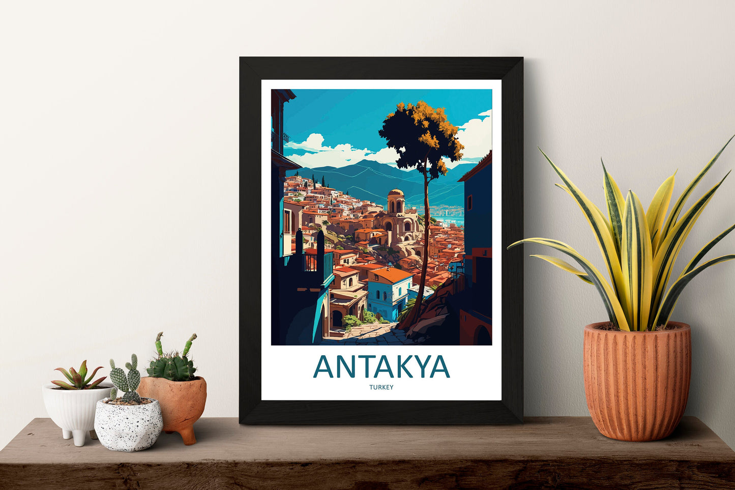 Antakya Travel Print Wall Art Antakya Wall Hanging Home Décor Antakya Gift Art Lovers Turkey Art Lover Gift Antakya City Turkey Travel Art