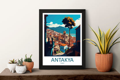 Antakya Travel Print Wall Art Antakya Wall Hanging Home Décor Antakya Gift Art Lovers Turkey Art Lover Gift Antakya City Turkey Travel Art