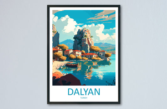 Dalyan Travel Print Wall Art Dalyan Wall Hanging Home Décor Dalyan Gift Art Lovers Turkey Art Lover Gift Dalyan City Turkey Travel