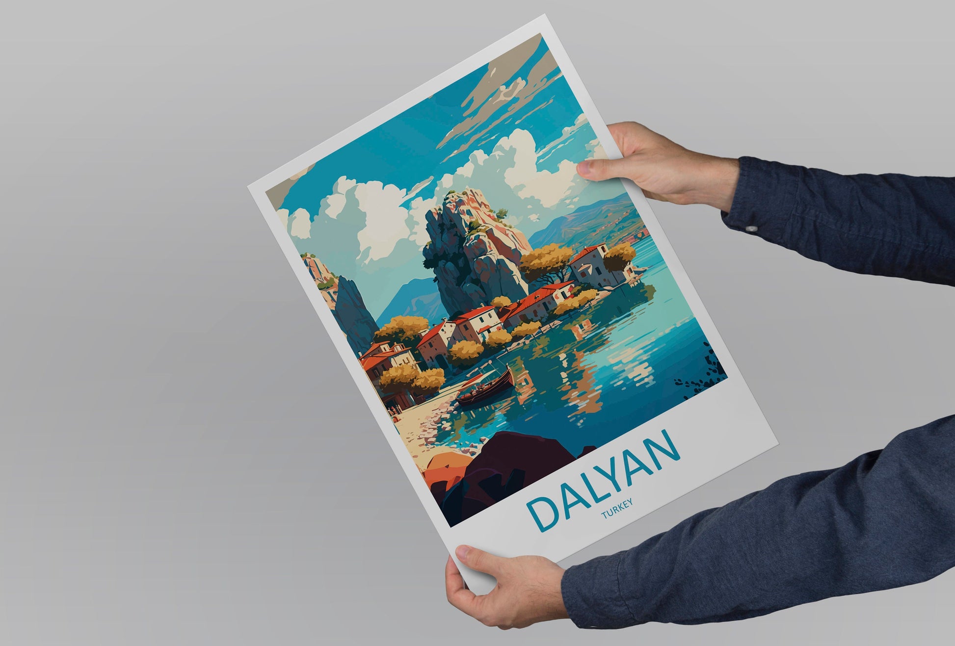 Dalyan Travel Print Wall Art Dalyan Wall Hanging Home Décor Dalyan Gift Art Lovers Turkey Art Lover Gift Dalyan City Turkey Travel