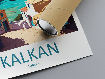 Kalkan Travel Print Wall Art Kalkan Wall Hanging Home Décor Kalkan Gift Art Lovers Turkey Art Lover Gift Kalkan City Turkey Travel