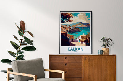 Kalkan Travel Print Wall Art Kalkan Wall Hanging Home Décor Kalkan Gift Art Lovers Turkey Art Lover Gift Kalkan City Turkey Travel
