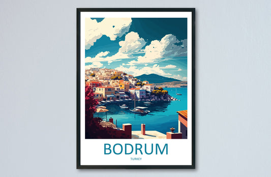 Bodrum Travel Print Wall Art Bodrum Wall Hanging Home Décor Bodrum Gift Art Lovers Turkey Art Lover Gift Bodrum Turkey Travel