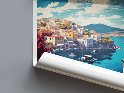Bodrum Travel Print Wall Art Bodrum Wall Hanging Home Décor Bodrum Gift Art Lovers Turkey Art Lover Gift Bodrum Turkey Travel