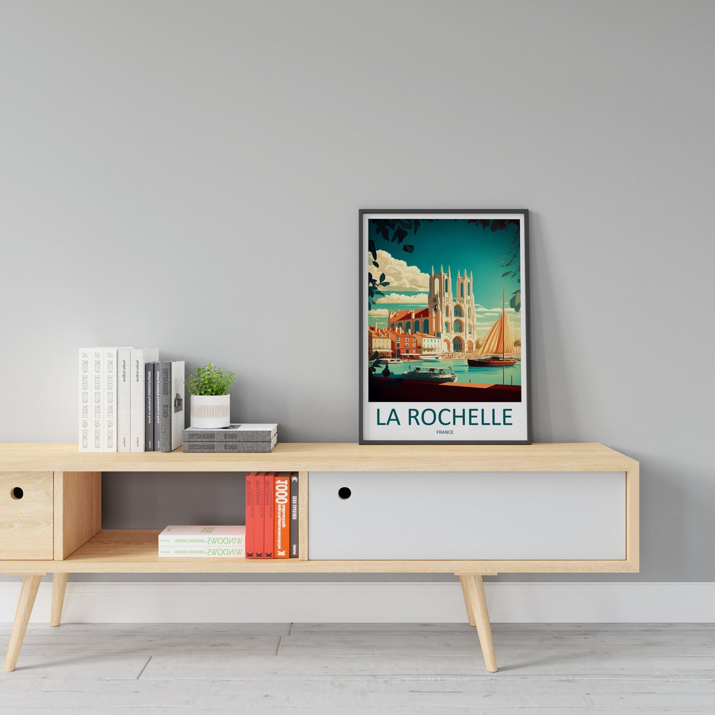 La Rochelle Travel Print Wall Art La Rochelle Wall Hanging Home Décor La Rochelle Gift Art Lovers France Art Lover Gift La Rochelle Print