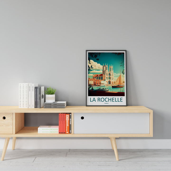 La Rochelle Travel Print Wall Art La Rochelle Wall Hanging Home Décor La Rochelle Gift Art Lovers France Art Lover Gift La Rochelle Print