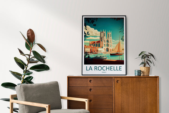 La Rochelle Travel Print Wall Art La Rochelle Wall Hanging Home Décor La Rochelle Gift Art Lovers France Art Lover Gift La Rochelle Print