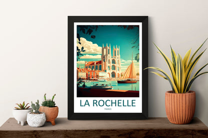 La Rochelle Travel Print Wall Art La Rochelle Wall Hanging Home Décor La Rochelle Gift Art Lovers France Art Lover Gift La Rochelle Print