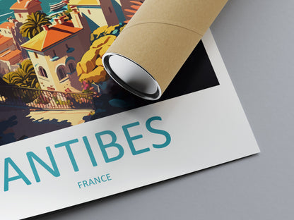 Antibes Travel Print Wall Art Antibes Wall Hanging Home Décor Antibes Gift Art Lovers France Art Lover Gift Antibes Print France Artwork