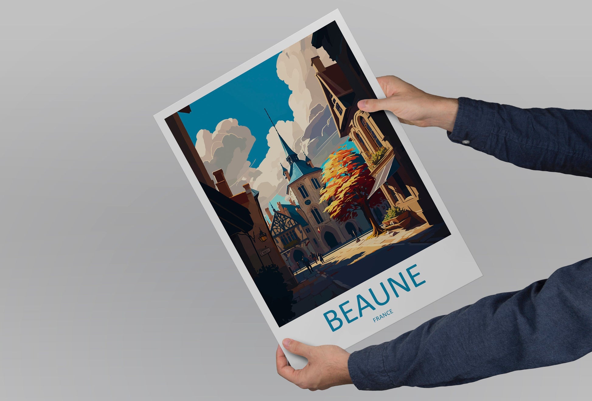 Beaune Travel Print Wall Art Beaune Wall Hanging Home Décor Beaune Gift Art Lovers France Art Lover Gift Beaune Print France Artwork Gift
