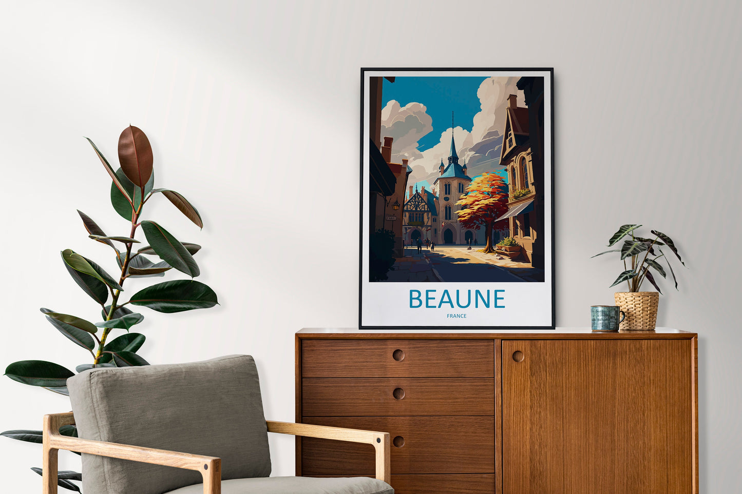 Beaune Travel Print Wall Art Beaune Wall Hanging Home Décor Beaune Gift Art Lovers France Art Lover Gift Beaune Print France Artwork Gift