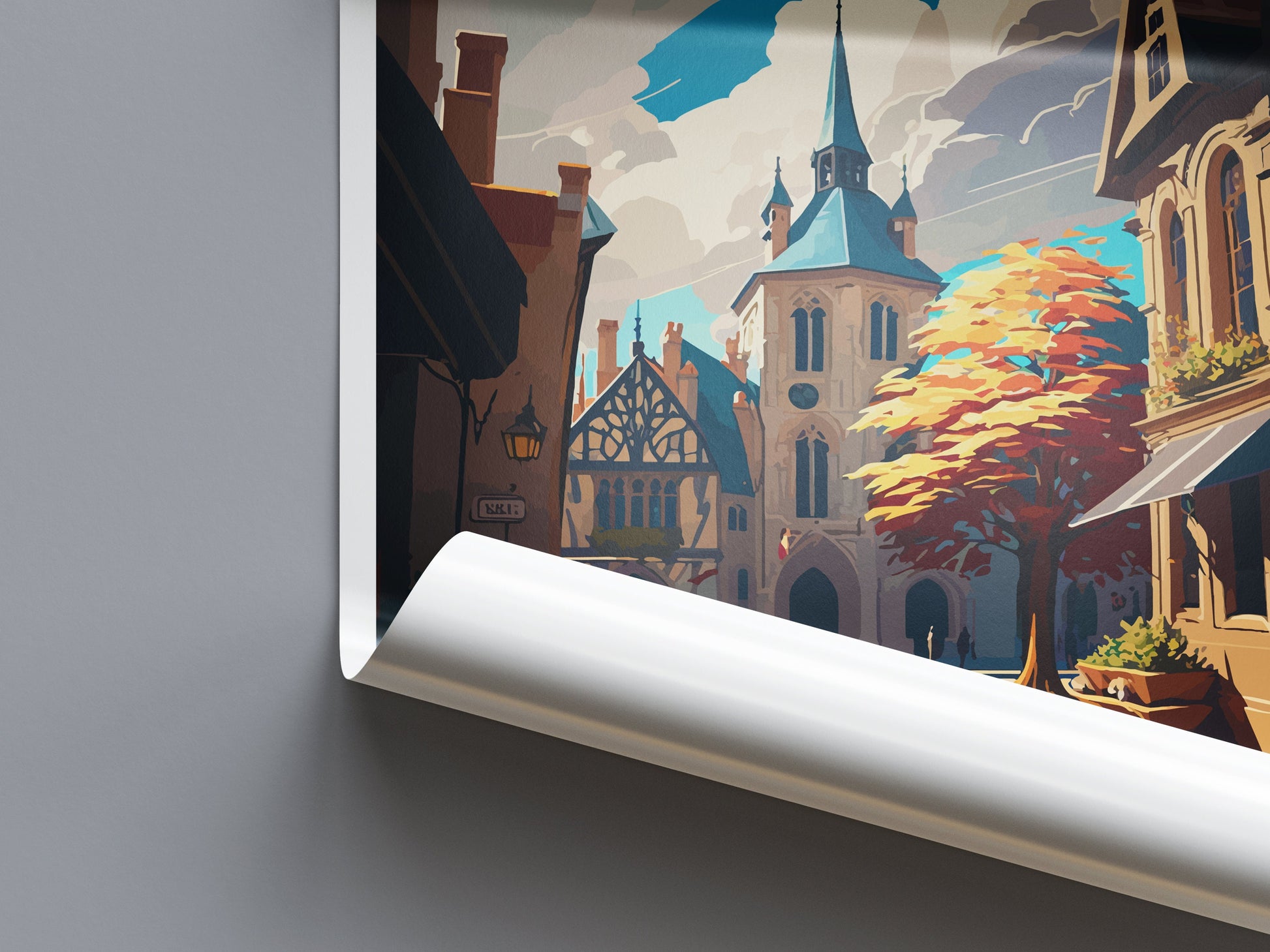 Beaune Travel Print Wall Art Beaune Wall Hanging Home Décor Beaune Gift Art Lovers France Art Lover Gift Beaune Print France Artwork Gift