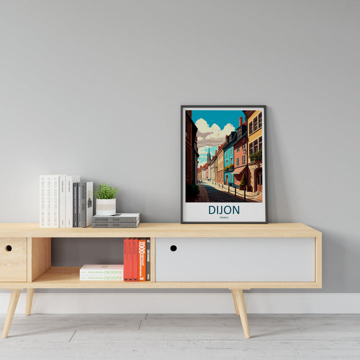 Dijon Travel Print Wall Art Dijon Wall Hanging Home Décor Dijon Gift Art Lovers France Art Lover Gift Dijon Print France Artwork Gift