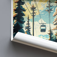 Vail Ski Resort Travel Print Wall Art Vail Ski Resort Wall Hanging Home Décor Vail Gift Art Lovers Ski Art Lover Gift Vail Print Skiing