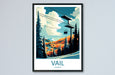 Vail Ski Resort Travel Print Wall Art Vail Ski Resort Wall Hanging Home Décor Vail Gift Art Lovers Ski Art Lover Gift Vail Print Skiing