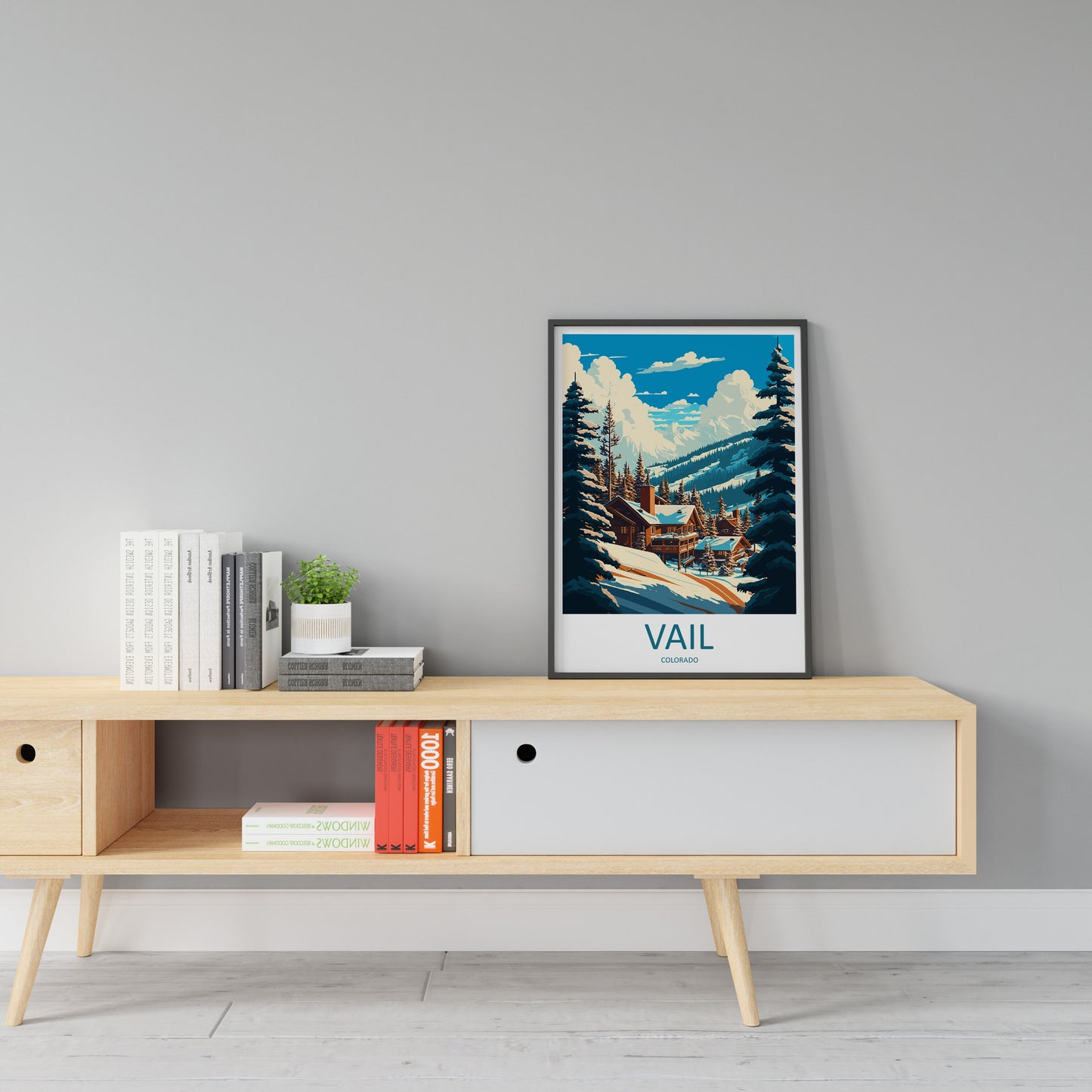 Vail Ski Resort Travel Print Wall Art Vail Ski Resort Wall Hanging Home Décor Vail Gift Art Lovers Ski Art Lover Gift Vail Print Skiing
