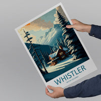 Whistler Travel Print Wall Art Whistler Wall Hanging Home Décor Whistler Gift Art Lovers Ski Art Lover Gift Whistler Print Skiing Whistler
