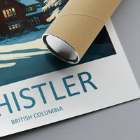 Whistler Travel Print Wall Art Whistler Wall Hanging Home Décor Whistler Gift Art Lovers Ski Art Lover Gift Whistler Print Skiing Whistler