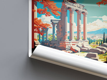 Selcuk Travel Print Wall Art Selcuk Wall Hanging Home Décor Selcuk Gift Art Lovers Turkey Art Lover Gift Selcuk City Turkey Travel
