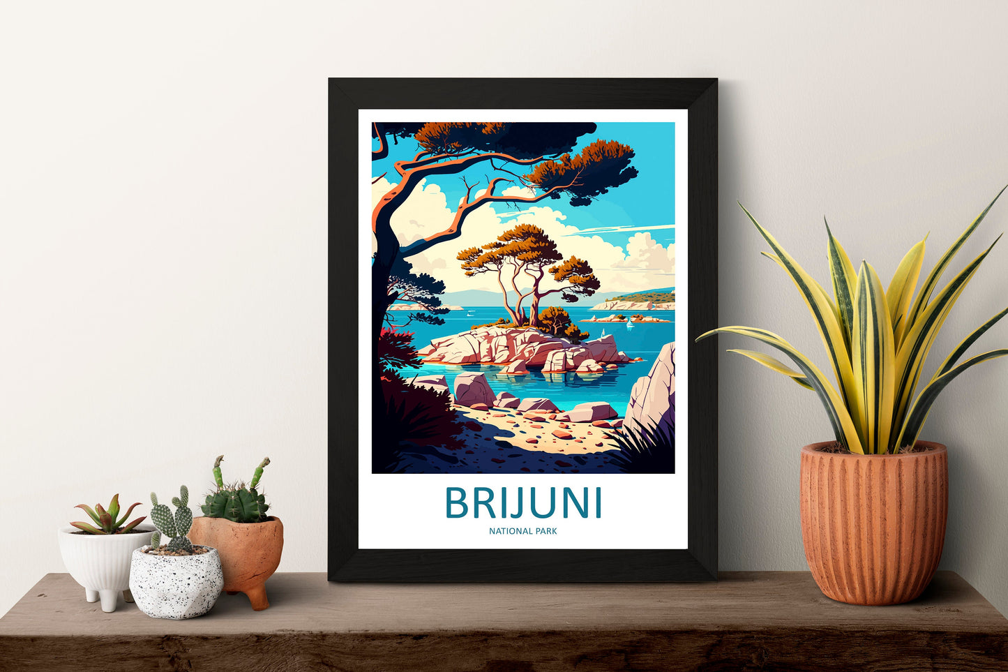 Brijuni National Park Travel Print Wall Art Brijuni National Park Wall Hanging Home Décor Brijuni National Park Gift Art Lovers Croatia Art